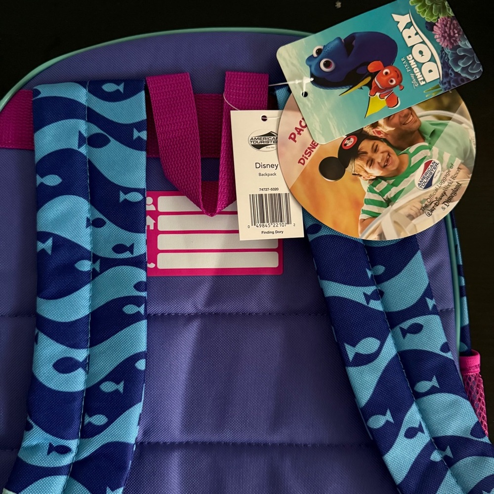 NWT American Tourister Disney Finding Dory Backpack - Picture 9 of 9